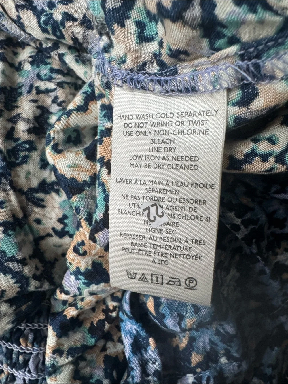 NWT Free People One I Love Floral Smocked Maxi Dress Denim, size Medium